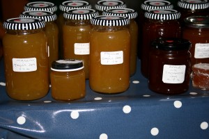 Betty's jars of home made delicious jams Photo by Su Haselton
